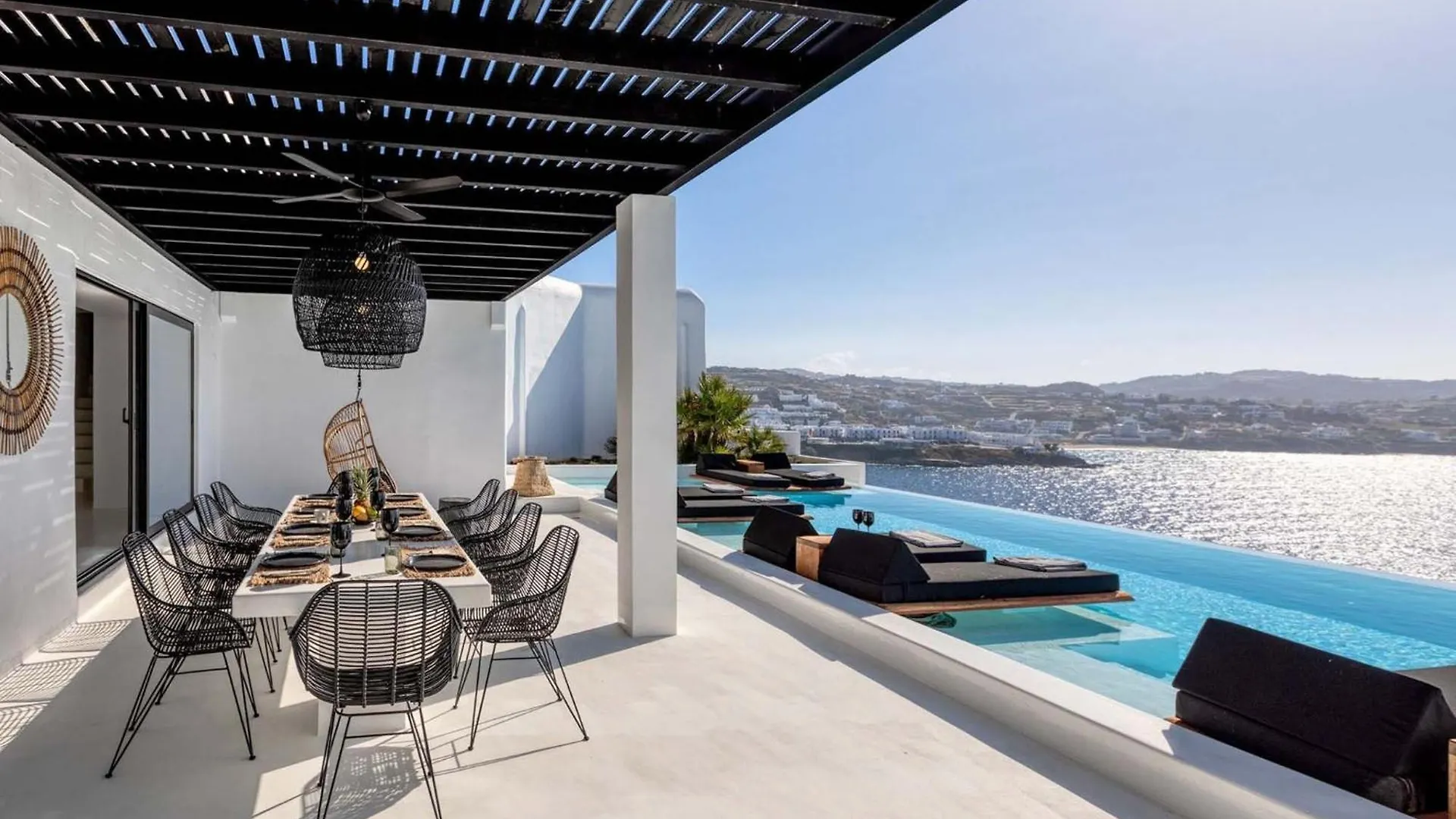 Phenomenal Mykonos Villa 6 Bedrooms Villa Paradise View Panoramic Sea Views Private Infinity Pool Psarou Beach 0*, Psarrou